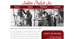 Desktop Screenshot of isolationproductsinc.com